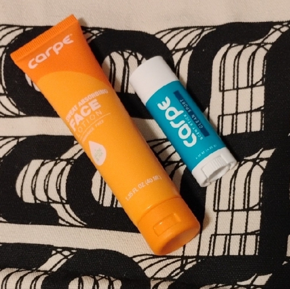 Carpe-3PC Canvas Logo tote Bag -Face Lotion & Scent Stick 🧡 ($69 Retail) - Picture 9 of 10